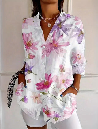 Roseanne™ Floral Breeze Button-Up Shirt