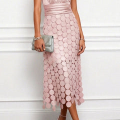 Celine™ Elegant Midi Wedding Dress