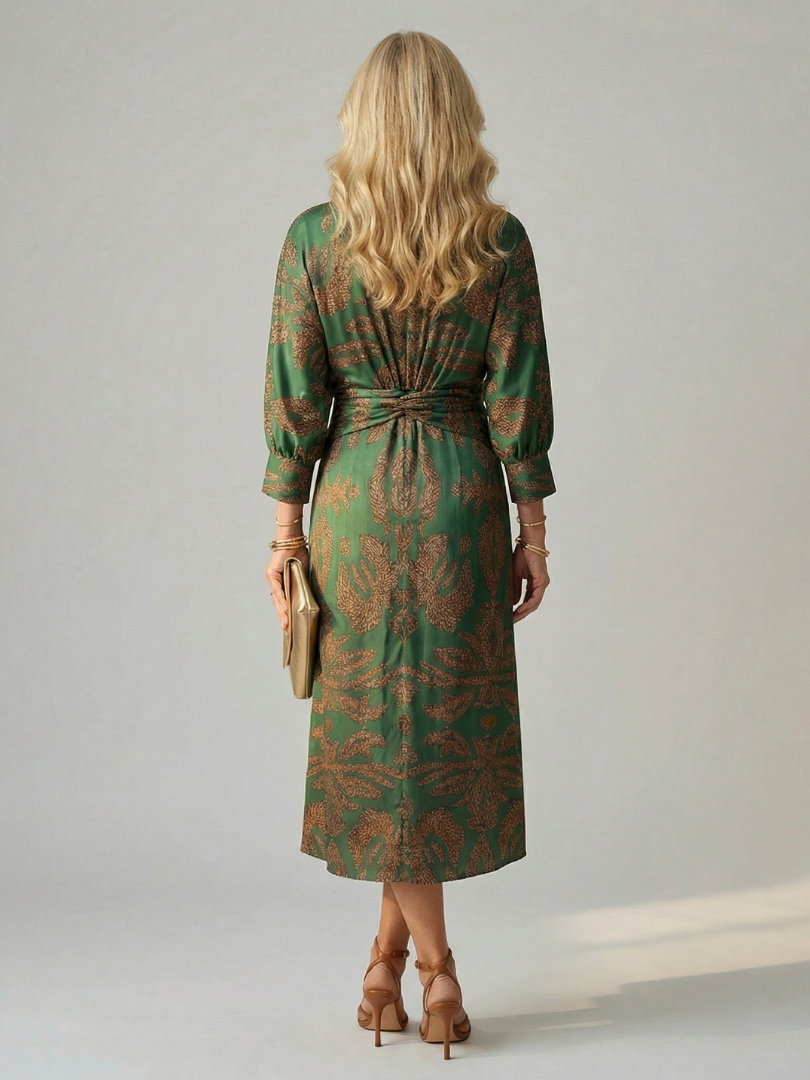 Lune™ Natural Wrap Midi Dress