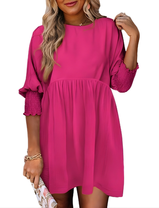Dorothy™ Casual Crew Neck Loose Fit Mini Dress