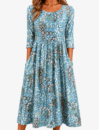 Marina | Floral Pocket Maxi Dress