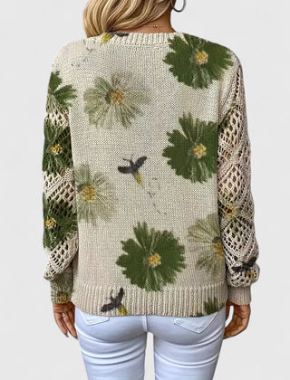 Kaiti™ - Elegant Floral Sweater