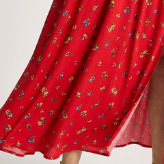 Delphine™ Square Neck Floral Puff Sleeve Midi Dress
