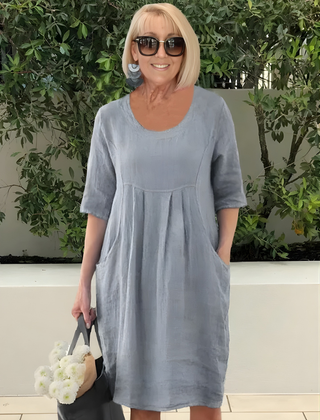 Elicia™  Relaxed Fit Dress With Pockets