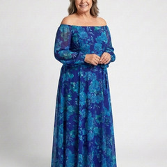 Aspen™ Off Shoulder Floral Maxi Dress