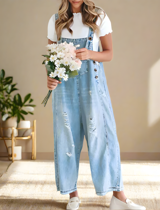 Ariyah™ Vintage Wash Adjustable Jumpsuit