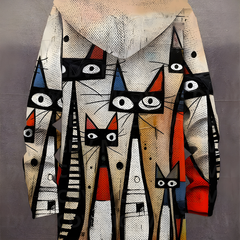 Luna™ - Luxurious Art-Inspired Zip-Up Hoodie