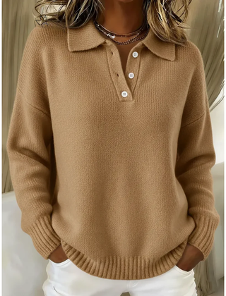 Avianna™ Collared Button Knit Sweater