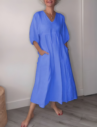 Daisy™ Elegance V-Neck Maxi Dress