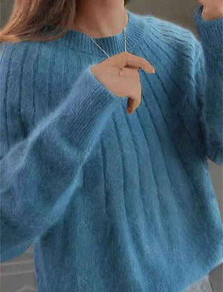 Caitlyn - Stylish Ribbed Knit Sweater