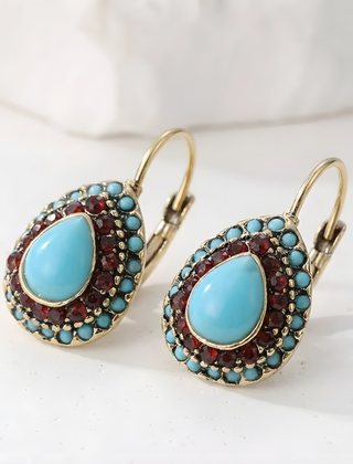Vintage Crystal Teardrop Earrings