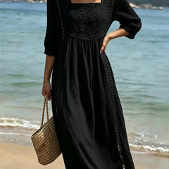 Liesel™ Casual Square-Neck Dress with Cut-Out Detail