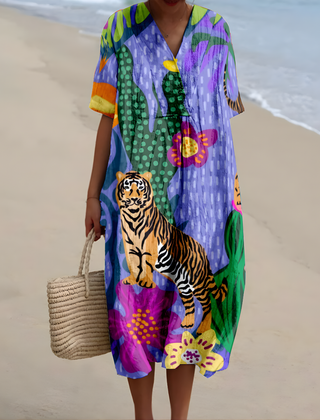 Jessie™ | Animal Print Summer Dress