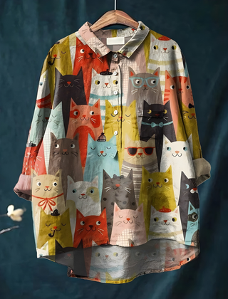 Tresha™ - Playful Print Blouse