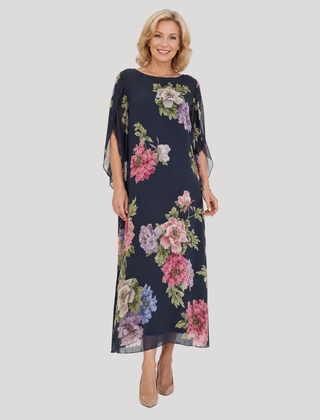 Sabrina | Midnight Bloom Maxi Dress