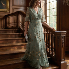 Selora™ Halter Bloom Flow Maxi Dress