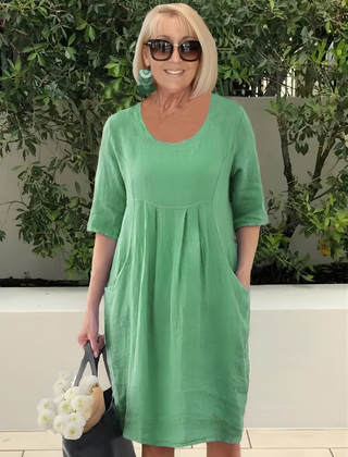 Elicia™  Relaxed Fit Dress With Pockets