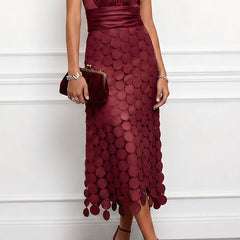 Celine™ Elegant Midi Wedding Dress