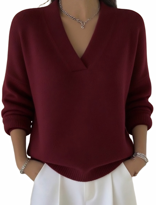 Maggie™ Effortless V-Neck Jumper
