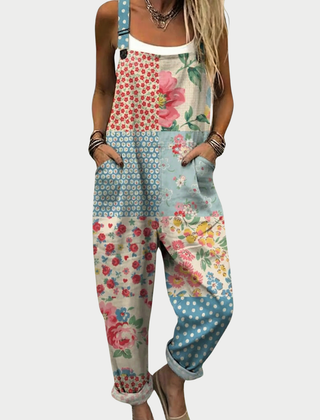 Sadie™ | Multicolour Print Overalls