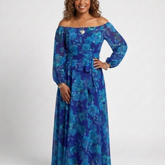Aspen™ Off Shoulder Floral Maxi Dress