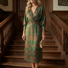 Lune™ Natural Wrap Midi Dress