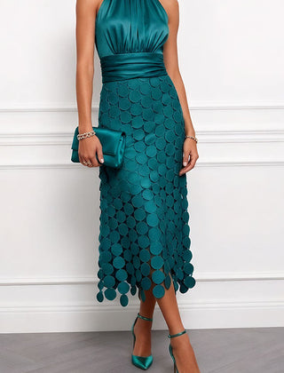 Celine™ Elegant Midi Wedding Dress