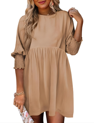 Dorothy™ Casual Crew Neck Loose Fit Mini Dress