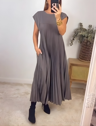 Callista™ Elegant Pleated Dress