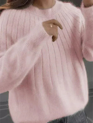 Caitlyn - Stylish Ribbed Knit Sweater
