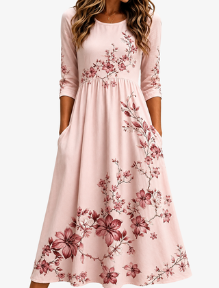 Rosalie | Blossom Pocket Midi Dress