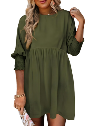 Dorothy™ Casual Crew Neck Loose Fit Mini Dress