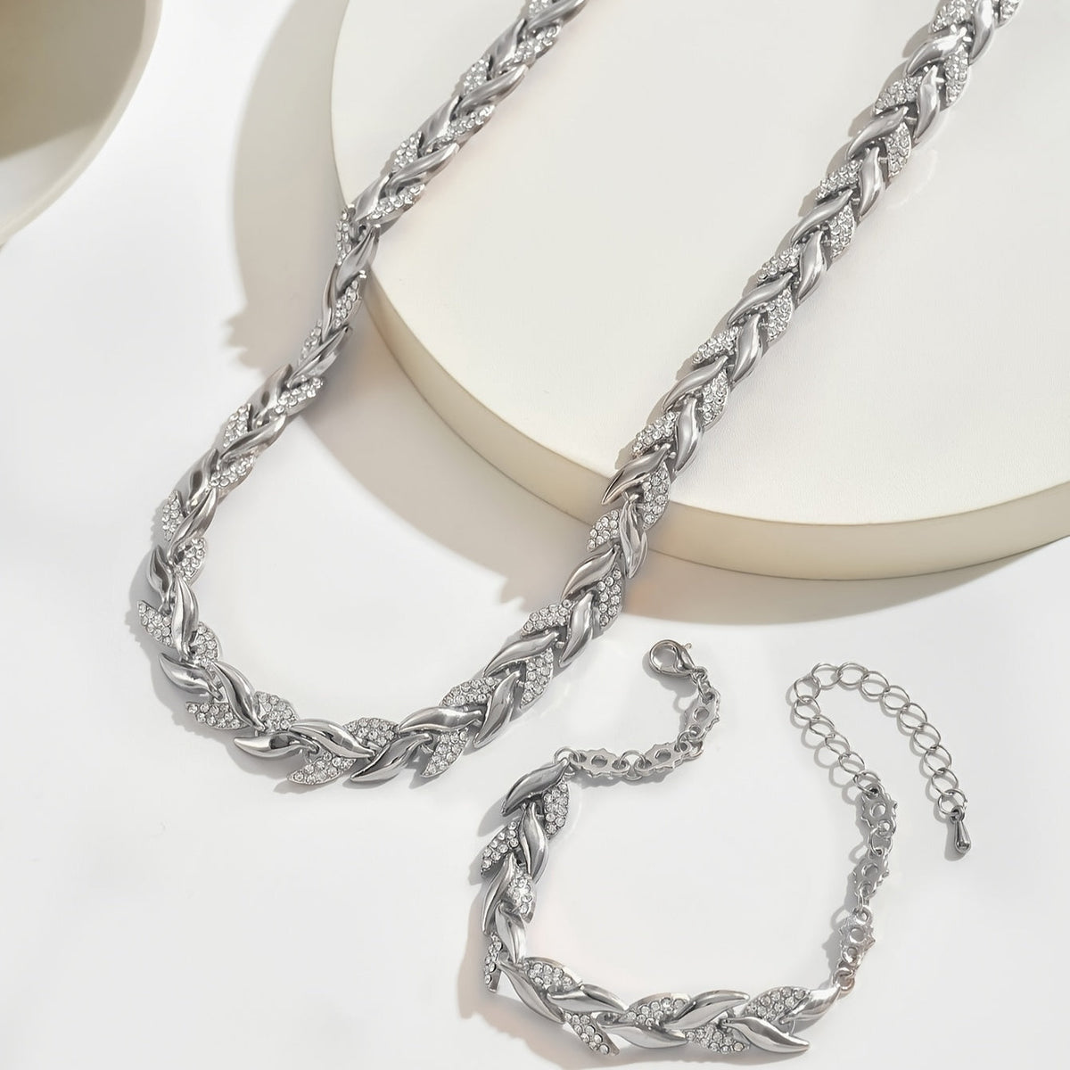Sirena™ Wheat Braid Necklace & Bracelet Set