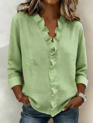 Lottie™ Ruffle V-Neck Blouse