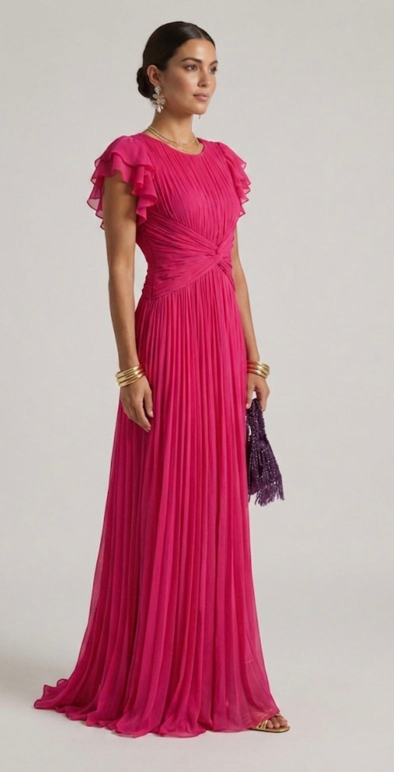 Genevra™ Pleated Evening Dress
