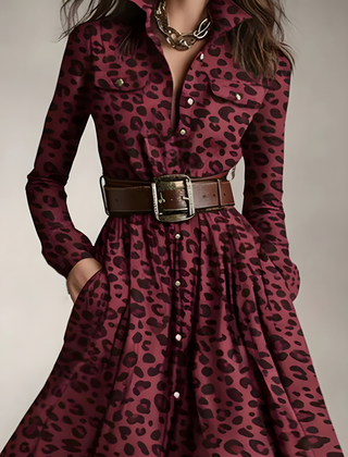 Elara™ Plaid Button-Front Maxi Dress