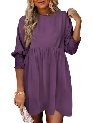Dorothy™ Casual Crew Neck Loose Fit Mini Dress