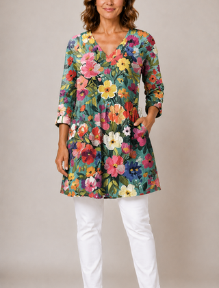 Angel | Long Blouse with V-Neck