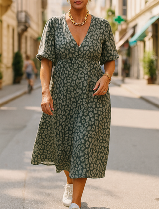 Zahra™ V-Neck Maxi Dress