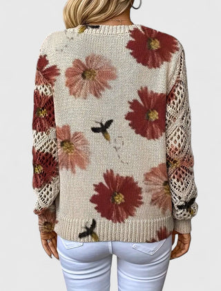 Kaiti™ - Elegant Floral Sweater