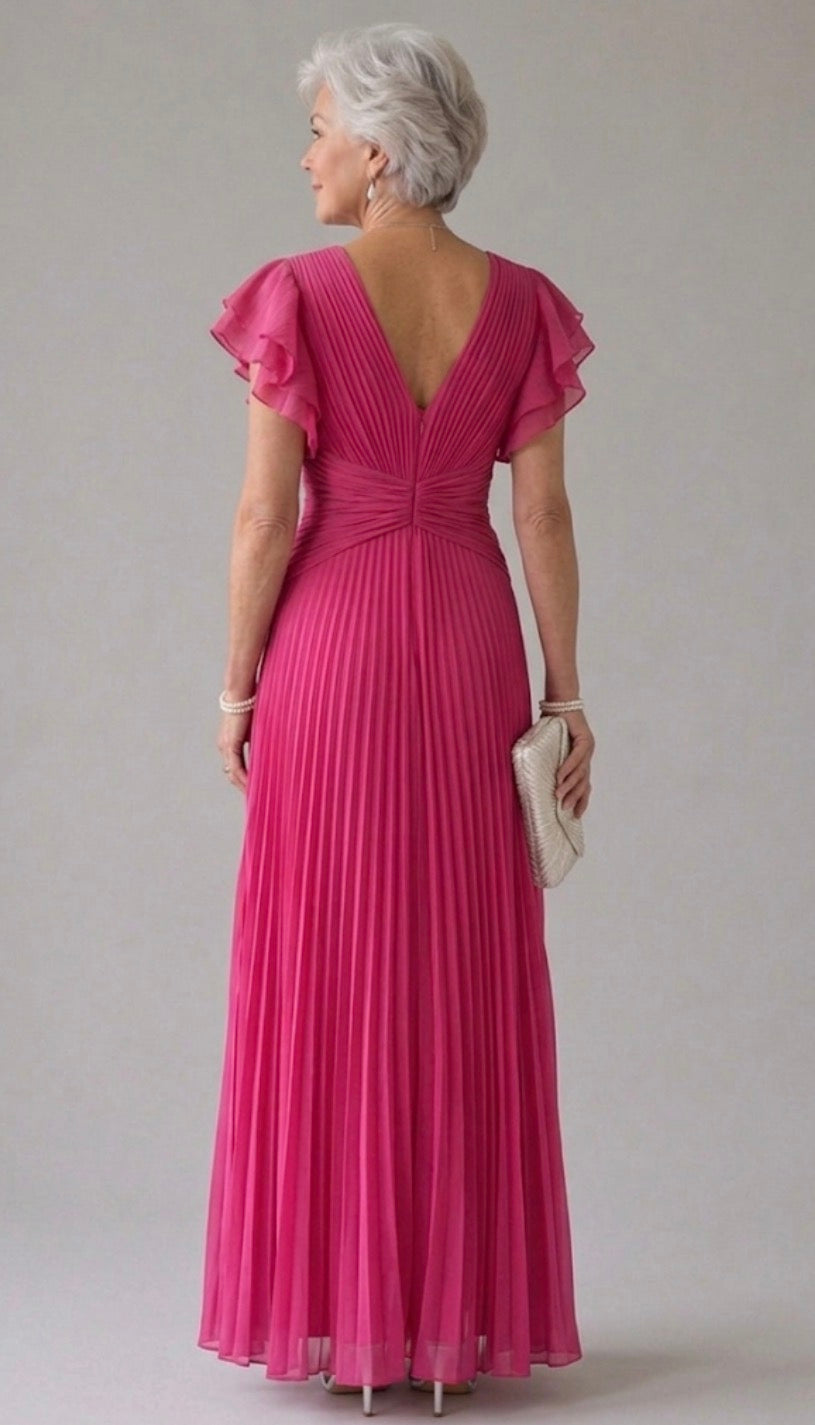 Genevra™ Pleated Evening Dress