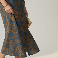Lune™ Natural Wrap Midi Dress