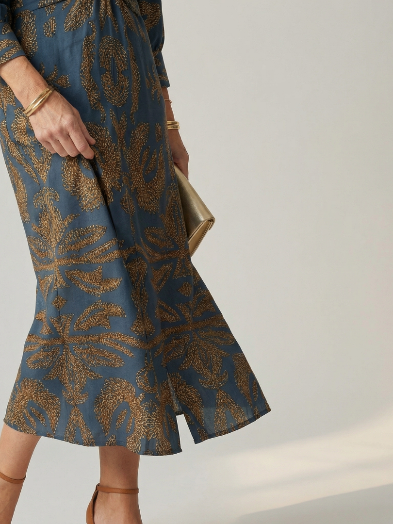 Lune™ Natural Wrap Midi Dress