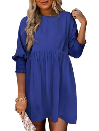 Dorothy™ Casual Crew Neck Loose Fit Mini Dress