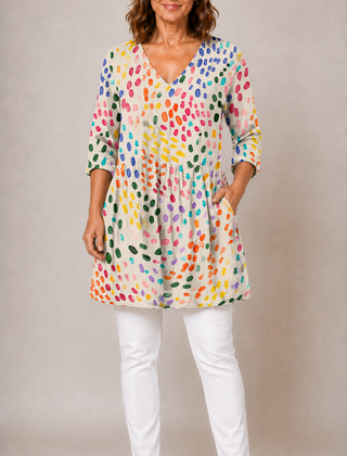 Everlee | Long Blouse with V-Neck