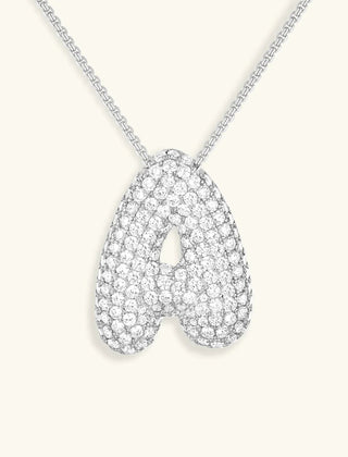 Bubble Initial Necklace
