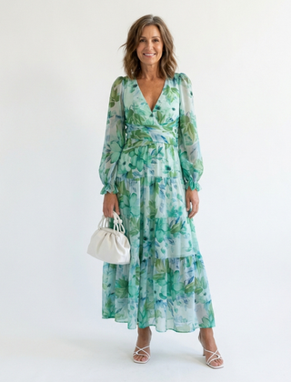 Althea™ Long Sleeve Floral Maxi Dress