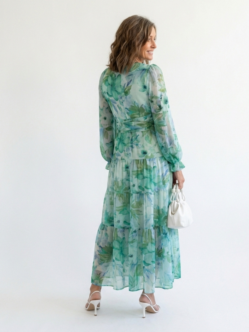 Althea™ Long Sleeve Floral Maxi Dress