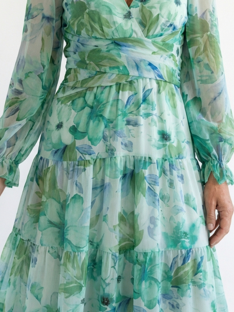 Althea™ Long Sleeve Floral Maxi Dress