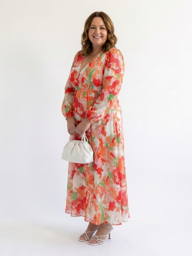 Althea™ Long Sleeve Floral Maxi Dress
